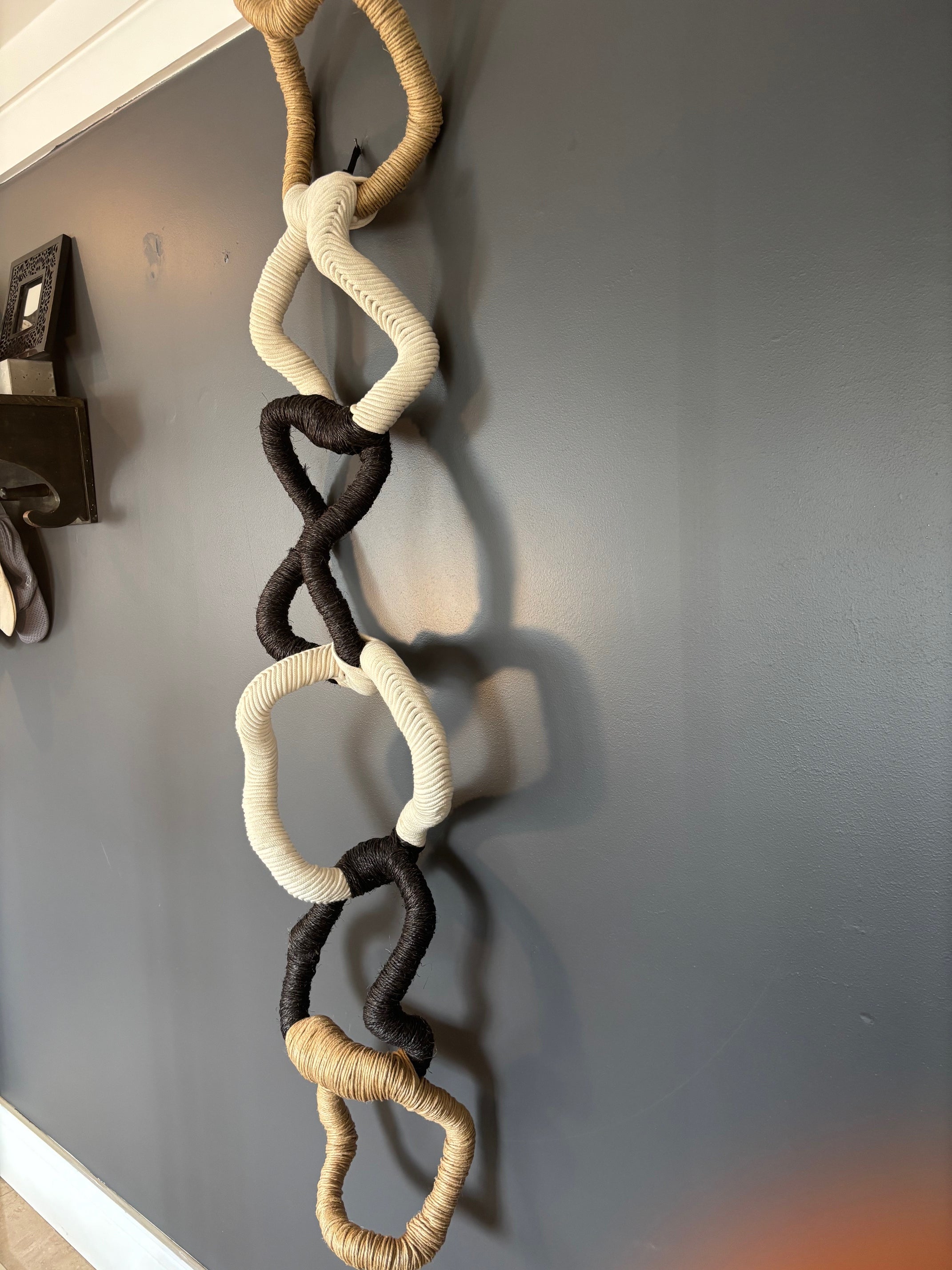 "MARÉ ENTRELAÇADA" -  escultura de parede - díptico