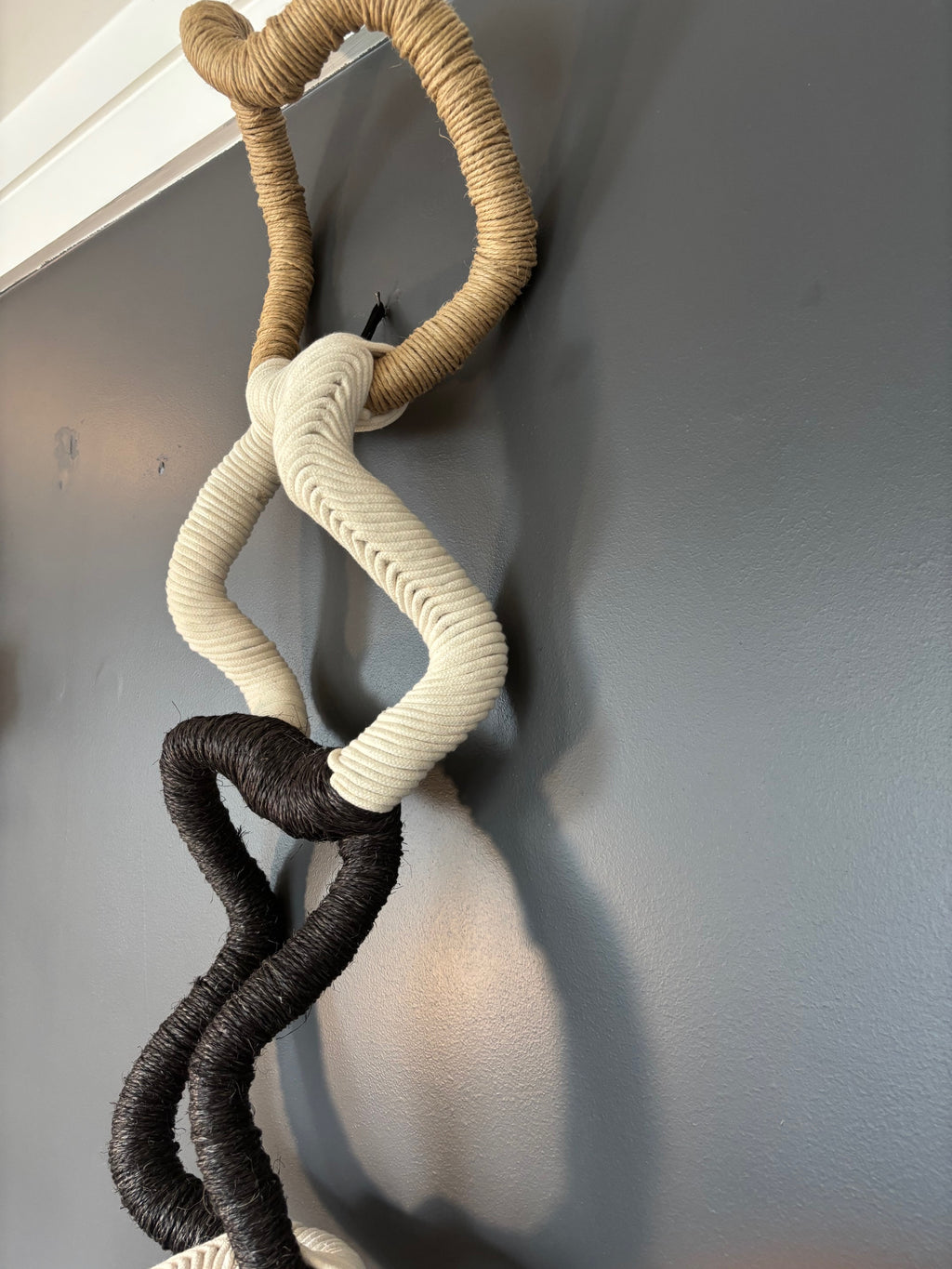 "MARÉ ENTRELAÇADA" -  escultura de parede - díptico