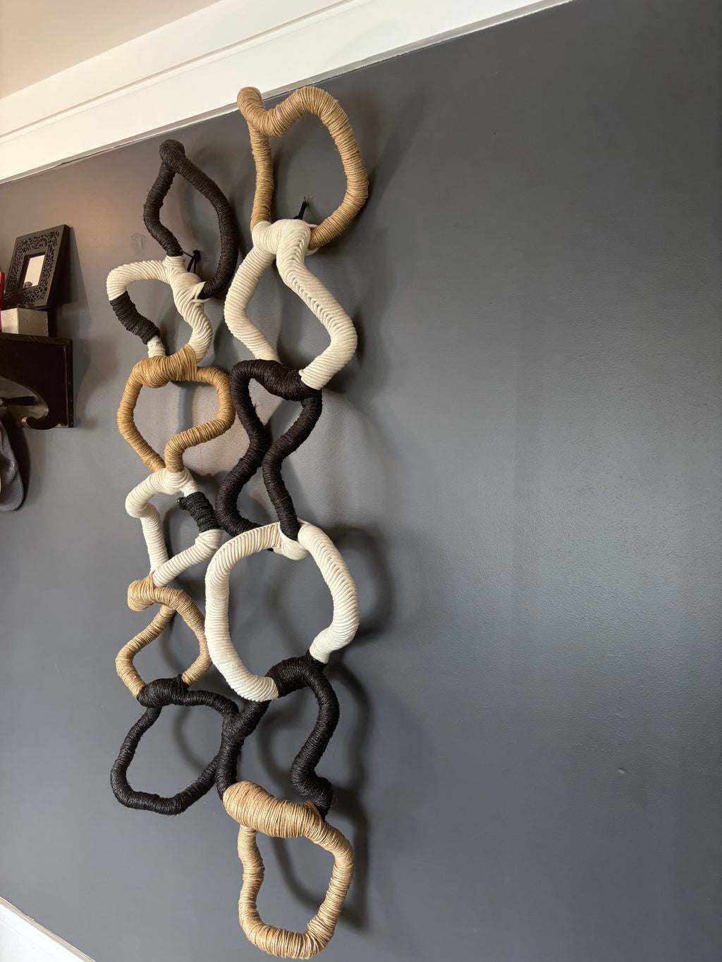 "MARÉ ENTRELAÇADA" -  escultura de parede - díptico